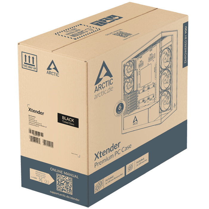 Arctic Xtender VG Black con Cristal Tintado